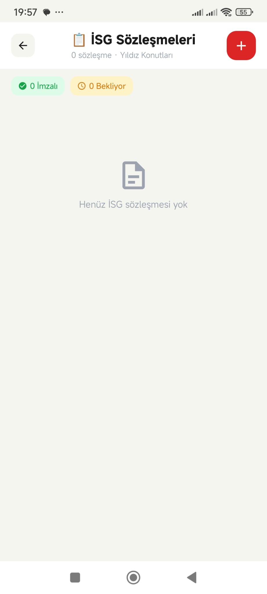 İSG Sözleşmeleri Ekran Görüntüsü