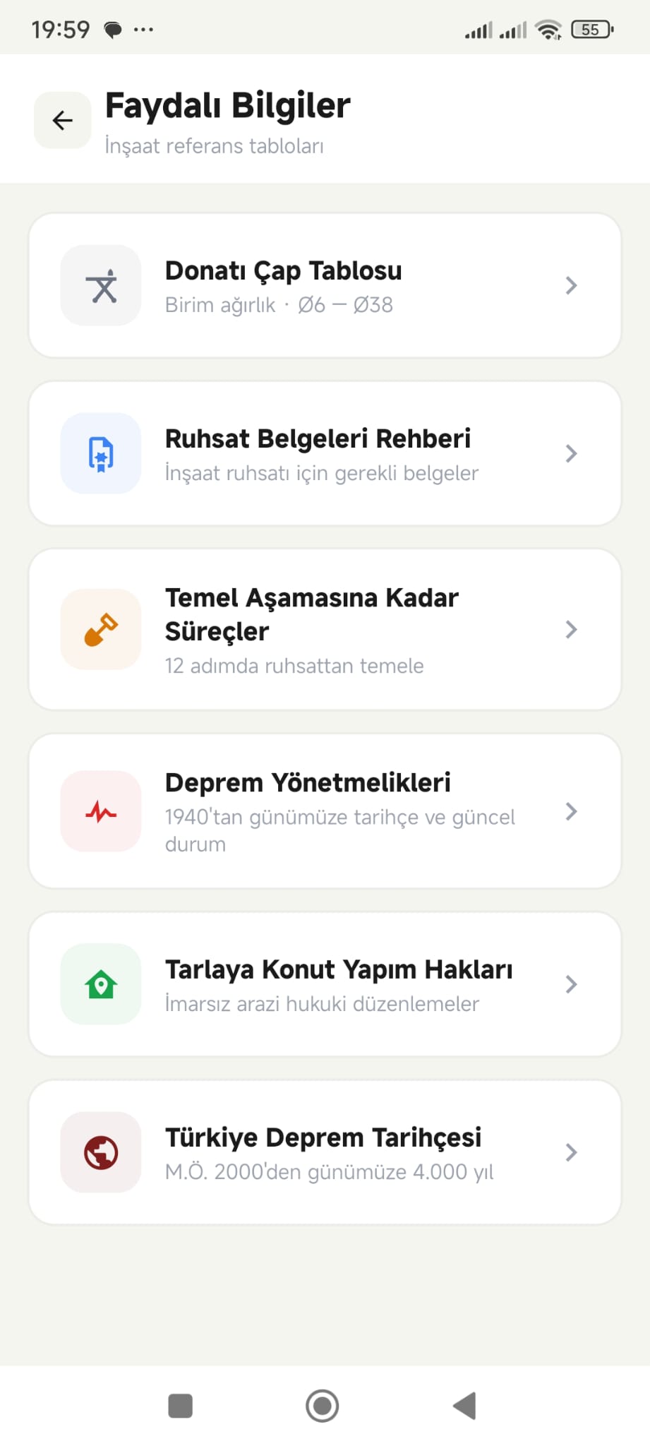 Faydalı Bilgiler Ekran Görüntüsü