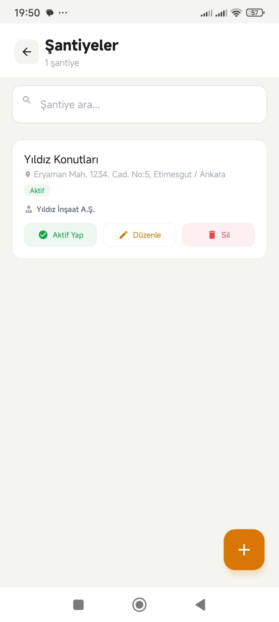 Şantiyeler Ekran Görüntüsü